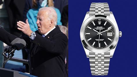 joe Biden wearing a Rolex